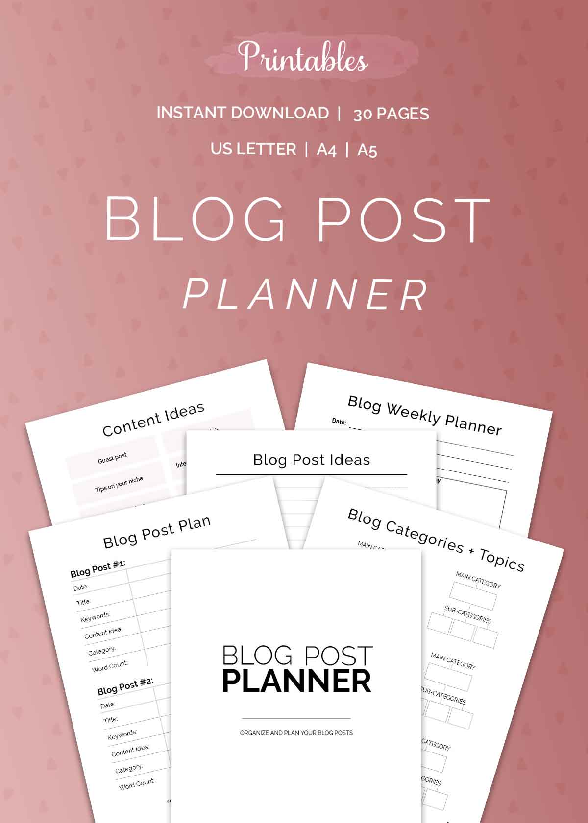 Blog Post Planner - Printables